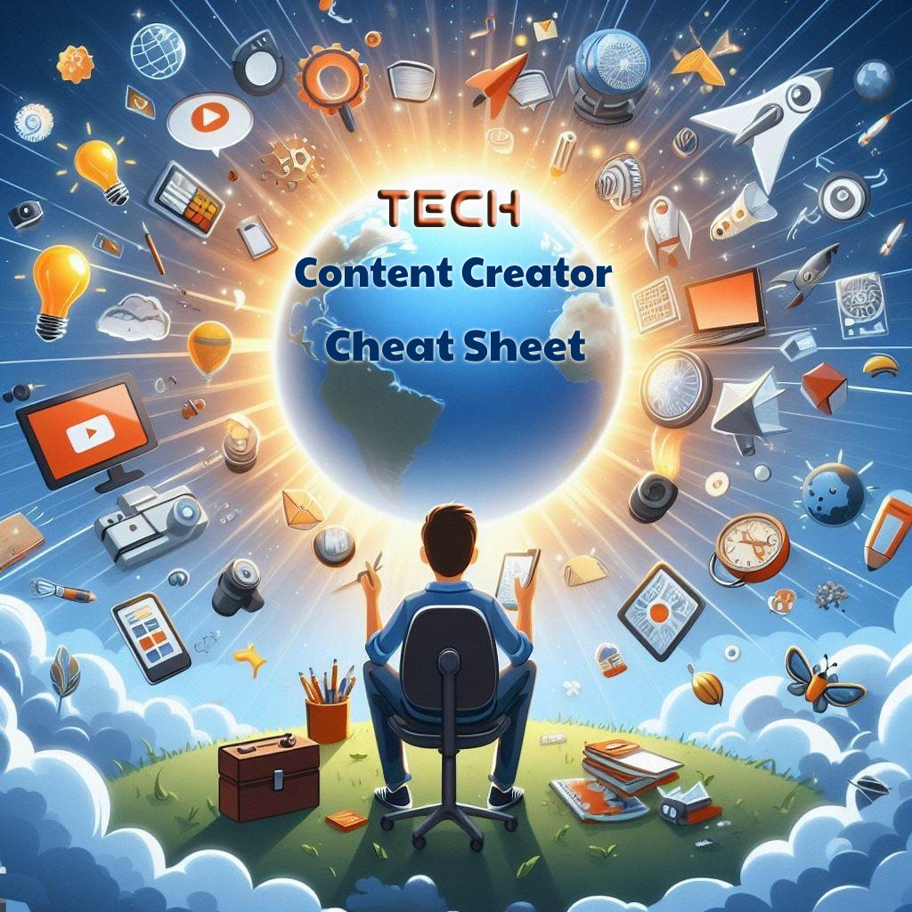 Tech Content creator toolkit: the cheat sheet