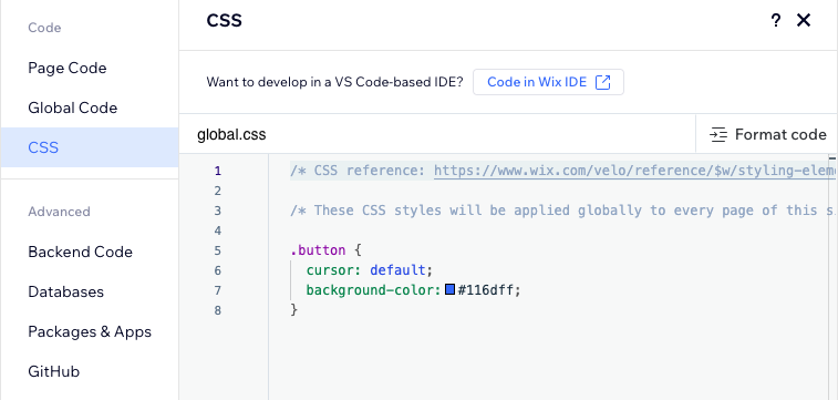 global css file